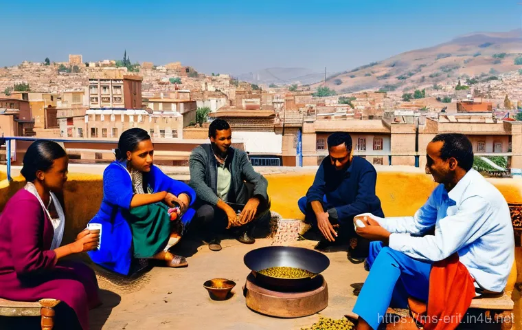 에리트레아의 도시 계획 - "A bustling street scene in Asmara, Eritrea, showcasing its distinctive 1930s Italian Modernist arch... 에리트레아의 도시 계획 - "A bustling street scene in Asmara, Eritrea, showcasing its distinctive 1930s Italian Modernist arch...