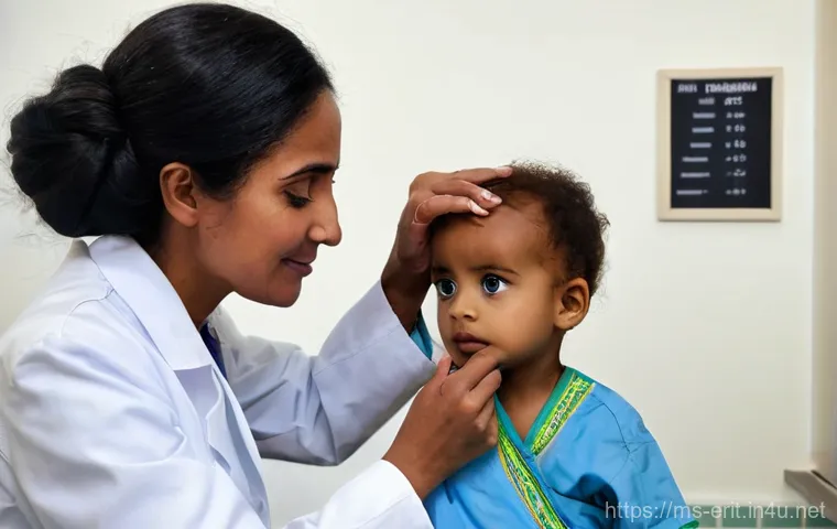 에리트레아의 주요 병원 - **Prompt: Inside Halibet National Referral Hospital in Asmara, Eritrea, depicting a consultation roo... 에리트레아의 주요 병원 - **Prompt: Inside Halibet National Referral Hospital in Asmara, Eritrea, depicting a consultation roo...